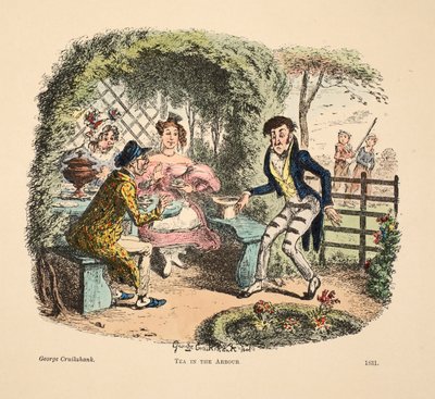 Tea in the Arbour by George Cruikshank